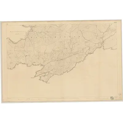 1842 Map of Cork - Sheet 127, 1845 Print