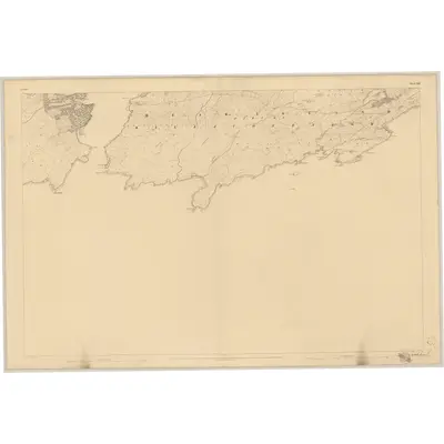 1842 Map of Cork - Sheet 128, 1845 Print