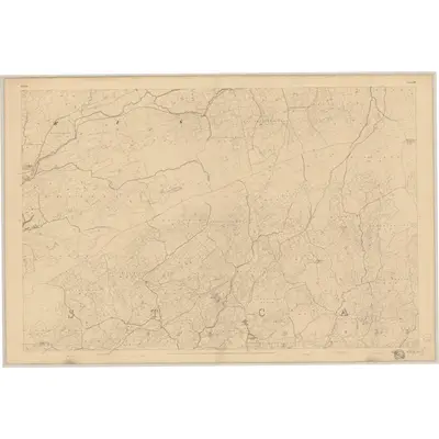 1842 Map of Cork - Sheet 131, 1845 Print