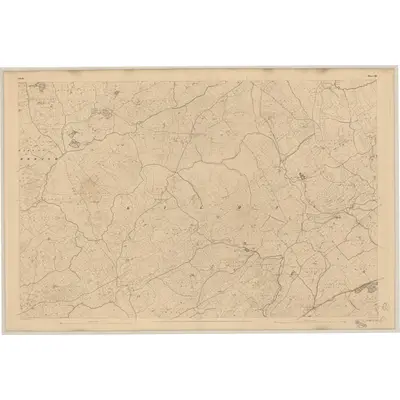 1842 Map of Cork - Sheet 133, 1845 Print