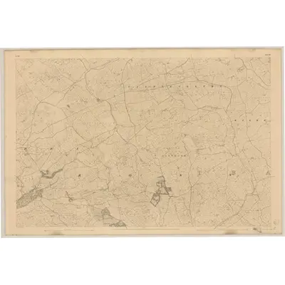 1842 Map of Cork - Sheet 134, 1845 Print