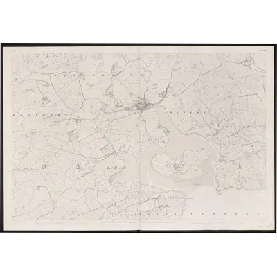 1841 Map of Cork - Sheet 135, 1863 Print