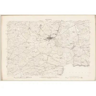 1900 Map of Cork - Sheet 135, 1902 Print