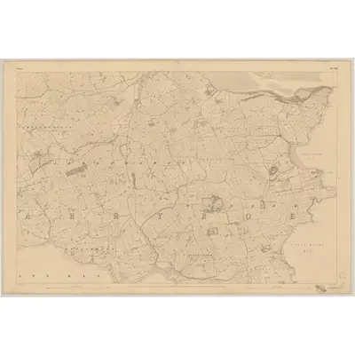 1842 Map of Cork - Sheet 136, 1845 Print