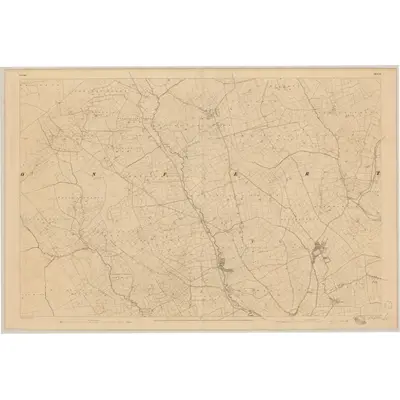 1842 Map of Cork - Sheet 14, 1844 Print