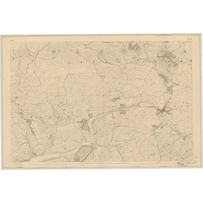 1842 Map of Cork - Sheet 141, 1845 Print
