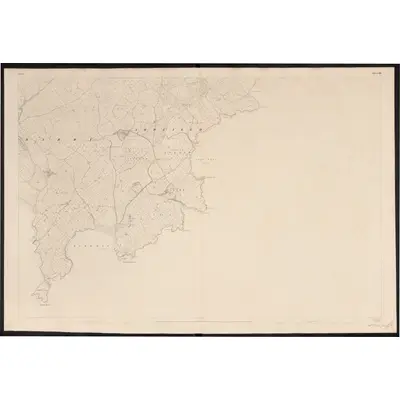 1842 Map of Cork - Sheet 144, 1852 Print