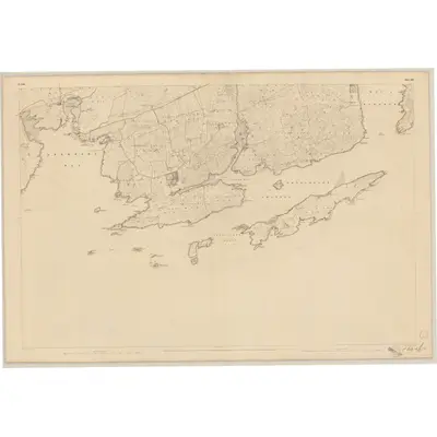 1842 Map of Cork - Sheet 148, 1845 Print