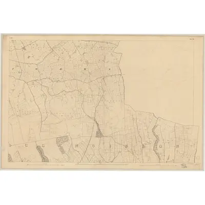 1841 Map of Cork - Sheet 20 [with extension 20A], 1844 Print