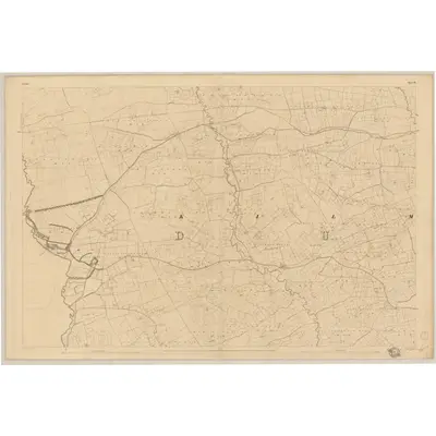 1842 Map of Cork - Sheet 21, 1844 Print
