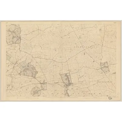 1842 Map of Cork - Sheet 24, 1844 Print
