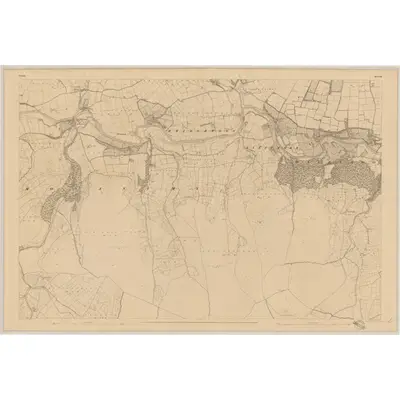 1842 Map of Cork - Sheet 34, 1844 Print