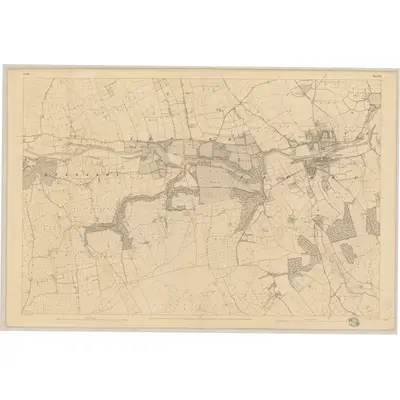 1842 Map of Cork - Sheet 35, 1844 Print