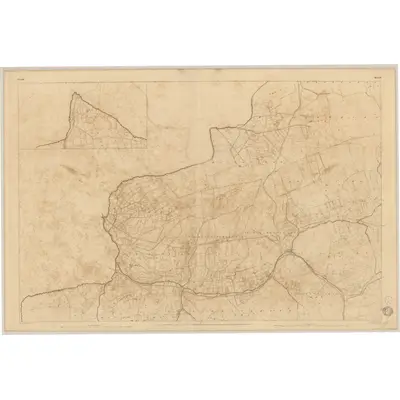 1842 Map of Cork - Sheet 4 [with inset 4A], 1844 Print