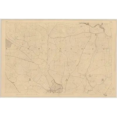 1841 Map of Cork - Sheet 52, 1845 Print