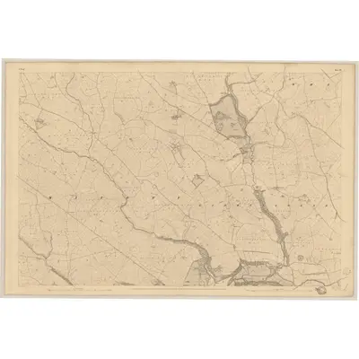 1841 Map of Cork - Sheet 62, 1845 Print