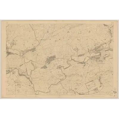 1842 Map of Cork - Sheet 71, 1845 Print