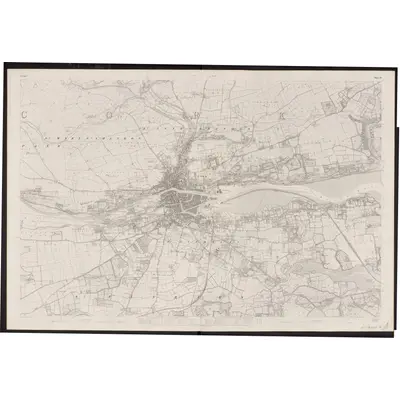 1841 Map of Cork - Sheet 74, 1863 Print