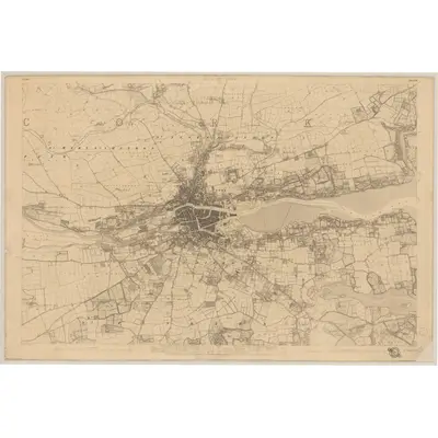 1842 Map of Cork - Sheet 74, 1845 Print