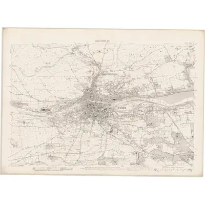 1900 Map of Cork - Sheet 74, 1902 Print