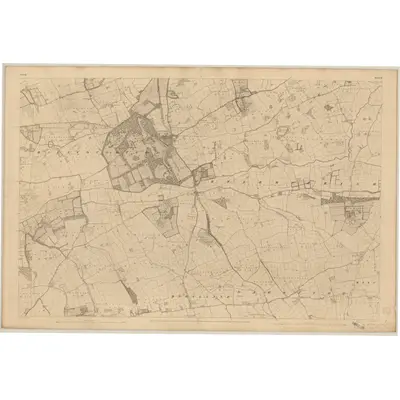 1842 Map of Cork - Sheet 77, 1845 Print