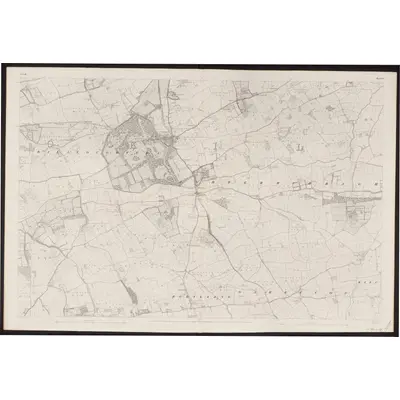 1842 Map of Cork - Sheet 77, 1862 Print