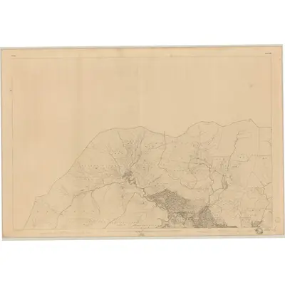 1842 Map of Cork - Sheet 90, 1845 Print
