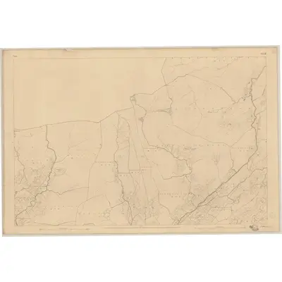 1842 Map of Cork - Sheet 91, 1845 Print