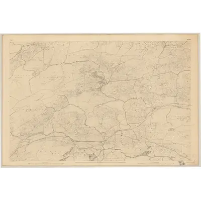 1842 Map of Cork - Sheet 93, 1845 Print