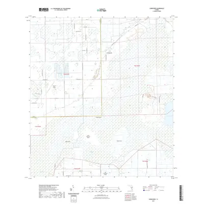 2021 Map of Corkscrew, 2021 Print