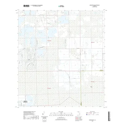 2018 Map of Corkscrew NW, 2018 Print