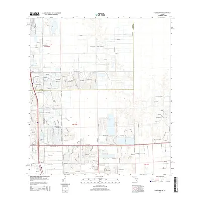 2015 Map of Corkscrew SW, 2015 Print