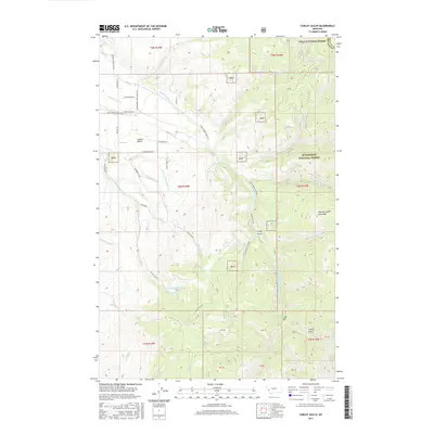 2017 Map of Corley Gulch, 2017 Print