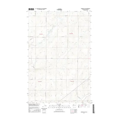 2017 Map of Cormana Lake, 2017 Print