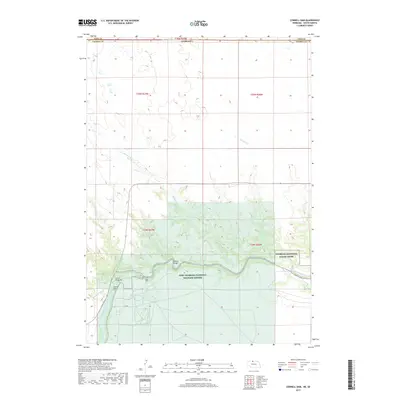 2017 Map of Cornell Dam, 2017 Print