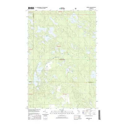 2017 Map of Corner Lake, 2017 Print