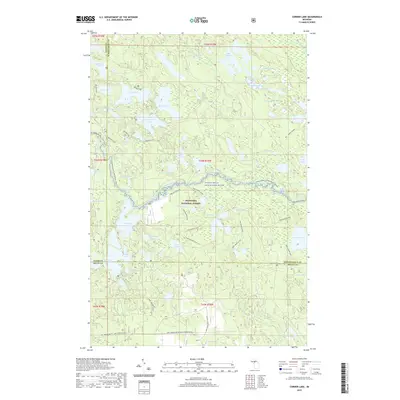 2019 Map of Corner Lake, 2019 Print