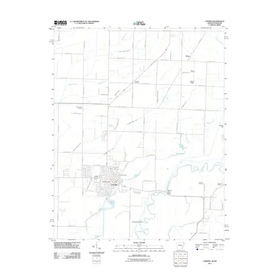 2011 Map of Corning, 2011 Print