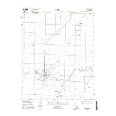 2014 Map of Corning, 2014 Print