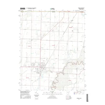 2017 Map of Corning, 2017 Print