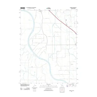 2012 Map of Corning, 2012 Print