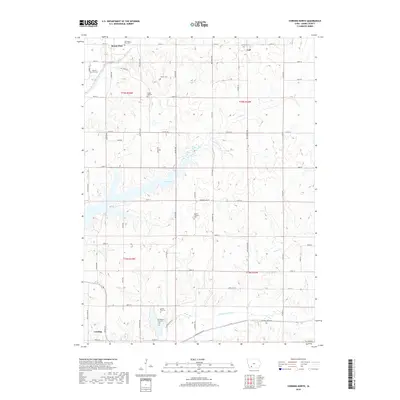 2018 Map of Corning North, 2018 Print