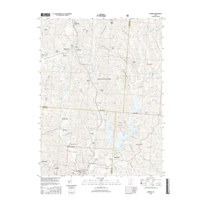 2016 Map of Corning, 2016 Print