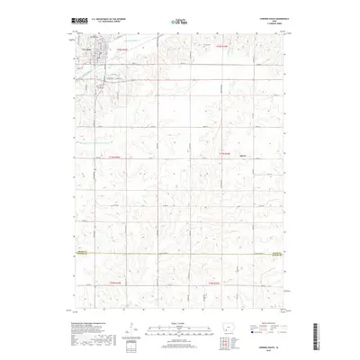 2018 Map of Corning South, 2018 Print