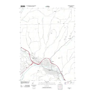 2010 Map of Corning, 2010 Print