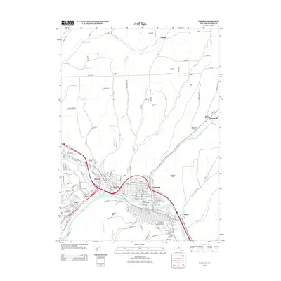 2013 Map of Corning, 2013 Print