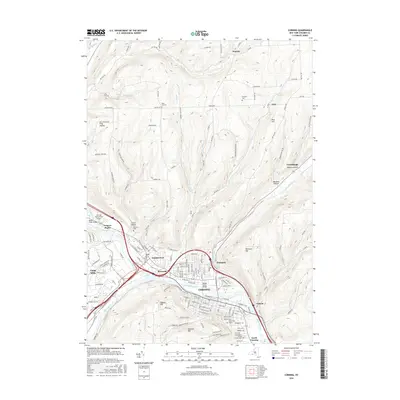 2016 Map of Corning, 2016 Print