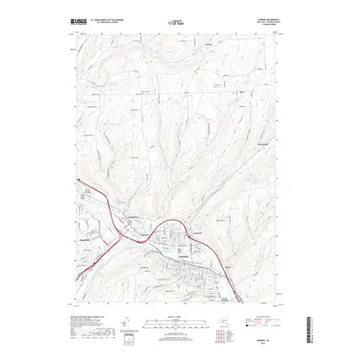 2019 Map of Corning, 2019 Print