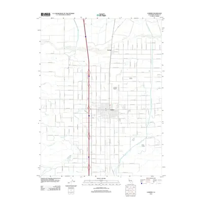 2012 Map of Corning, 2012 Print