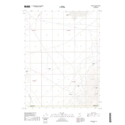 2018 Map of Cornish Peak, 2018 Print
